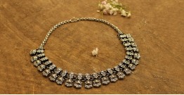 Dhara . धरा ✽ Antique Finish White Metal ✽ Necklace { 8 }